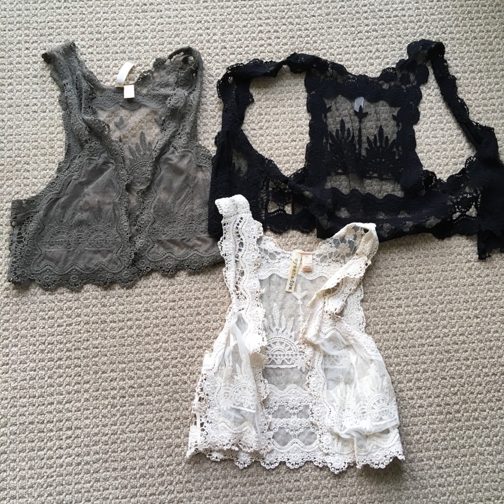 Lace vests